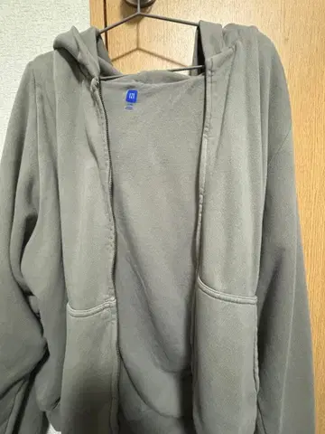 YZY 그레이 후드 부착 후드티 L 사이즈