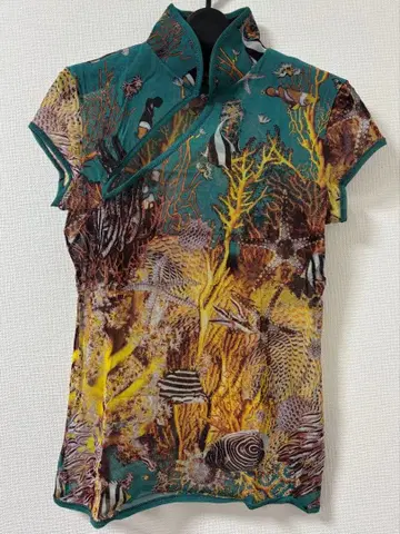 장 폴 고티에 티셔츠 열대어 패턴