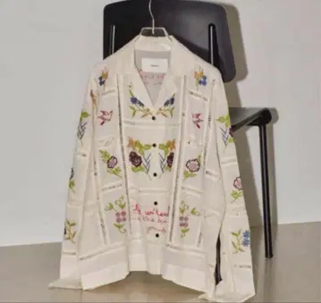 TODAYFUL 자수 패치워크 셔츠 아이보리