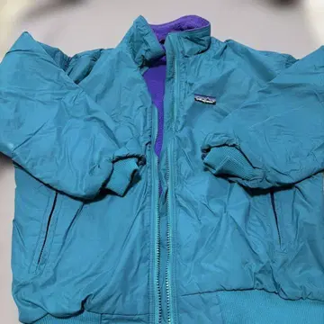 80s made in USA Patagonia 터콰이즈 점퍼