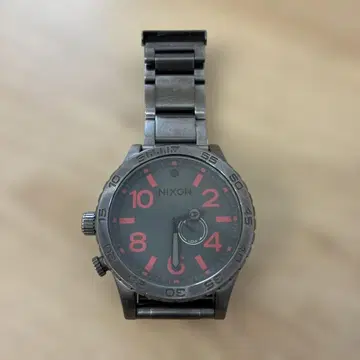 NIXON 아날로그 손목시계 블랙/레드