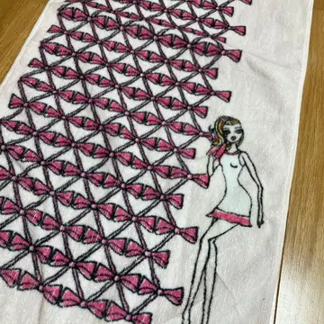 제프리 풀비머리 타월 리본 레어 새상품