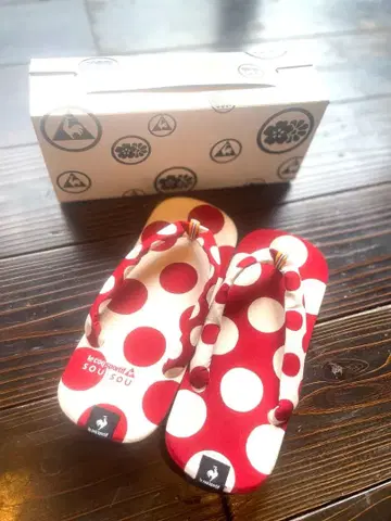 sou.sou 빨흰 도트 조리