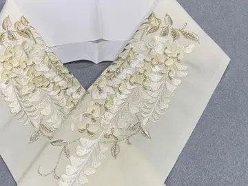 신상 장식용 깃 멋스러운 금은 컬러 앤티크 고급 자수 패턴