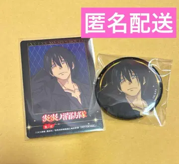 불꽃 소방대 가라오케 철인 카라테츠 카드 캔뱃지 신몬 베니마루