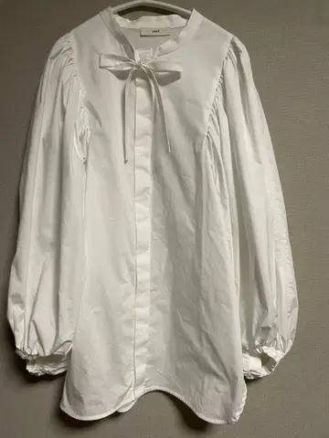 yori 리본 블라우스 화이트