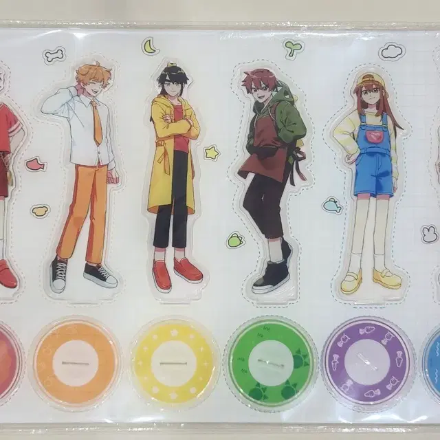 잠뜰 픽셀리 10주년 아크릴 스탠드 미개봉 일괄