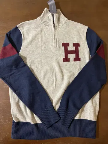 [ 택 포함 새상품 ] TOMMY HILFIGER 하프 지퍼 스웨터 S