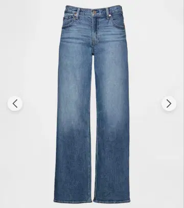 미사용 새상품 로우라이즈 '90s 루즈핏 데님 미디엄 인디고