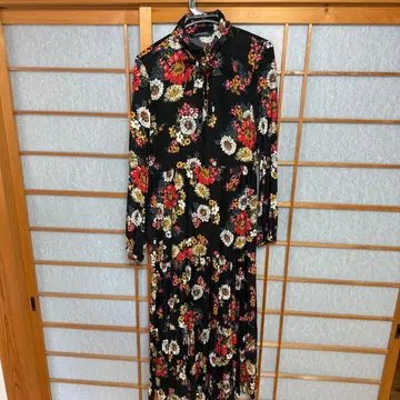 ZARA WOMAN 꽃무늬 롱 드레스