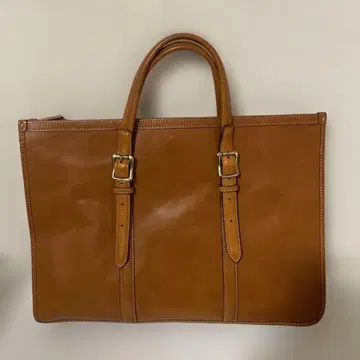 IS/IT 가죽 비즈니스 백 브라운