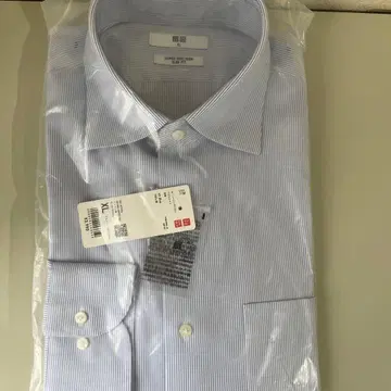 새상품 유니클로 슈퍼 논아이론 슬림 긴팔 셔츠 XL