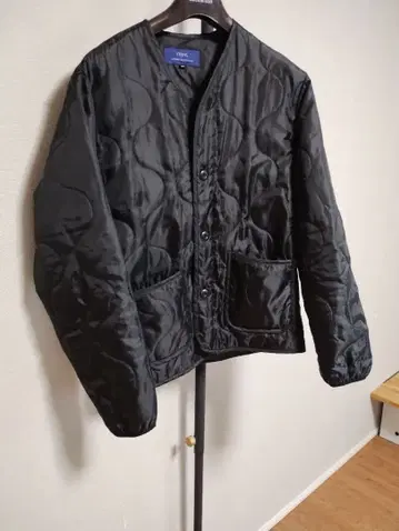 URBAN RESEARCH ITEMS 퀼팅 자켓 블랙