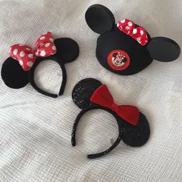 미니 마우스 머리띠 이어햇 3종 세트