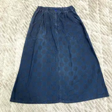 BLUE TRICK 오카야마 데님 스커트 도트