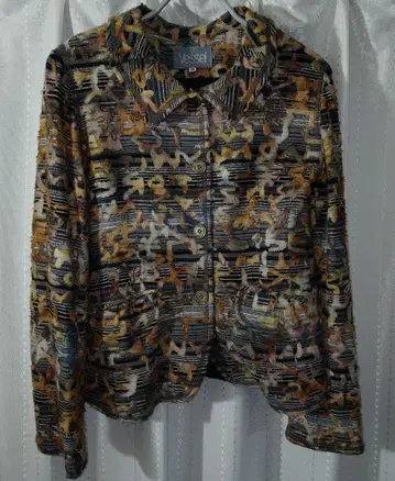 Vessel 테일러드 자켓 컬러풀 다색의 추상 무늬 42호