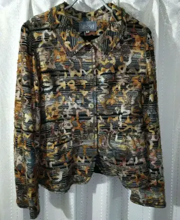 Vessel 테일러드 자켓 컬러풀 다색의 추상 무늬 42호