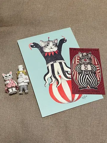 히구치 유코 엽서 피규어 보리스