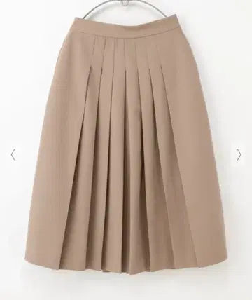 Honeys 플리츠 롱 스커트 베이지 모카