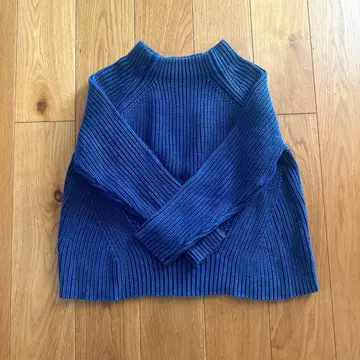 DEMYLEE 워시드 코튼 리브 편직 스웨터