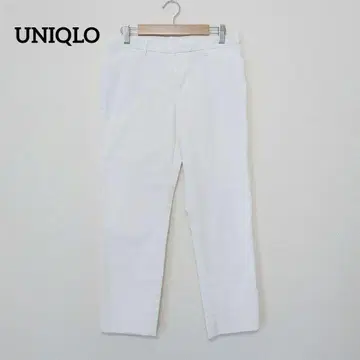 유니클로 치노 팬츠 화이트 슬림핏 팬츠 캐주얼 깔끔한