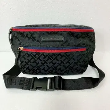 [ 미사용 ] 미국에서 구매! 타미힐피거 모노그램 웨스트 파우치