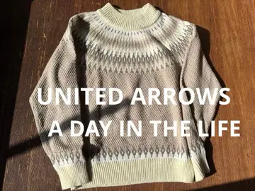 A DAY IN THE LIFE 니트 스웨터 S 베이지 계열