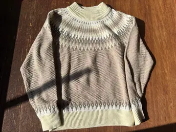 A DAY IN THE LIFE 니트 스웨터 S 베이지 계열