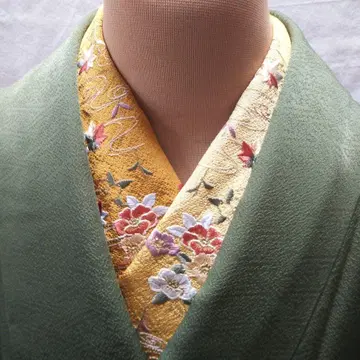 순수 실크 자수 장식용 깃 미사용품 [ 919 ]