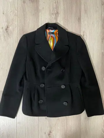 폴 스미스 블랙 블랙 울 피코트