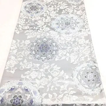 a923 순수 실크 플라티나 이중박 구백금 육통 후쿠로 오비 기모노