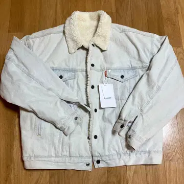 자바 데님 아우터 복슬복슬 미사용 새상품 M 보아