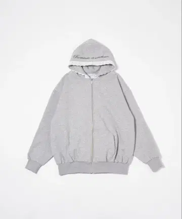 Smyeon 레이스 포함 오버 사이즈 지퍼 후디