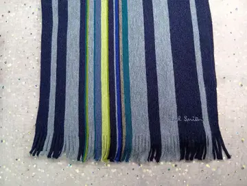 폴 스미스 스트라이프 머플러 울 100%