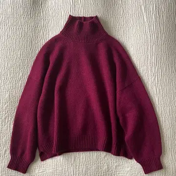 거의 미사용 24AW ARTS&SCIENCE 캐시미어 벌키 백라인 니트