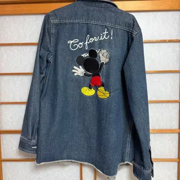 Xgirl 미키마우스 콜라보 데님 자켓
