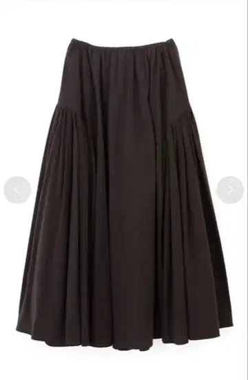 에트레토쿄 사이드 개더 볼륨 스커트 미사용품