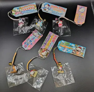 지역 한정 키티 헬로키티 스트랩 묶음 구매 6개 세트