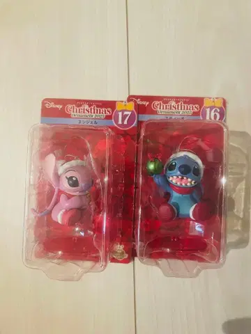 스티치 엔젤 크리스마스 피규어 세트
