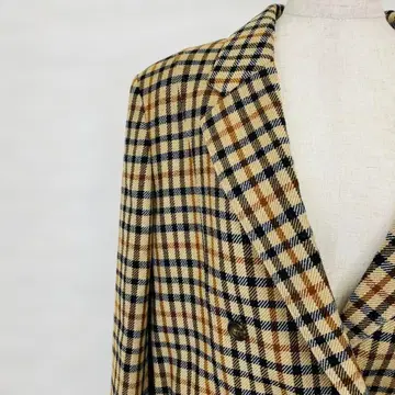 DAKS 체크 무늬 테일러드 자켓