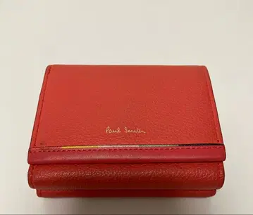 폴스미스 여성용 지갑 오렌지 주홍색 3단 접이식 지갑 가마구치