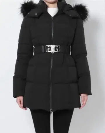 GYDA 다운 자켓 롱 2023 벨트