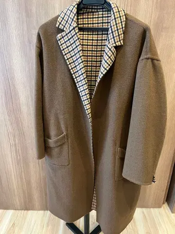 URBAN RESEARCH ROSSO 체크 리버서블 코트