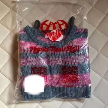 HTH layered border sheer knit