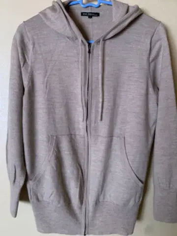 23구 울 후드 부착 가디건 베이지 44