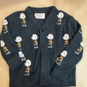 젤라또피케 찰리 브라운 모코모코 가디건 그린 스누피