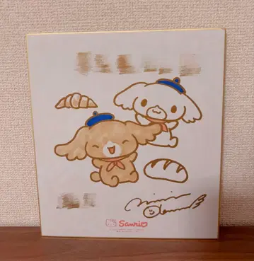 산리오 시나몬 코코넛 사인회 색지 sanrio sign