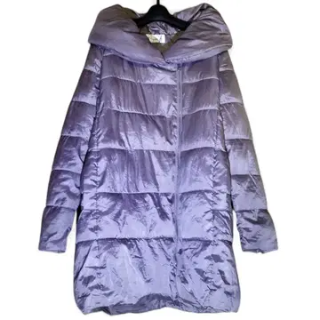 빅 칼라 다운 코트 그레이 여성용 XL 사이즈