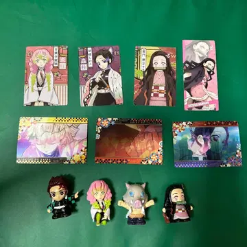 귀멸의 칼날 피규어, 카드 세트