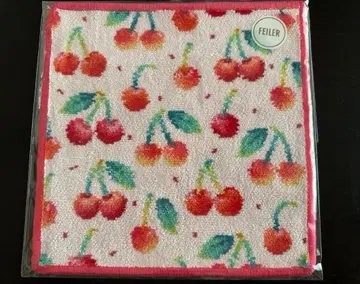 페이러 러브러리 체리 도트 핑크 헤임 타월 손수건